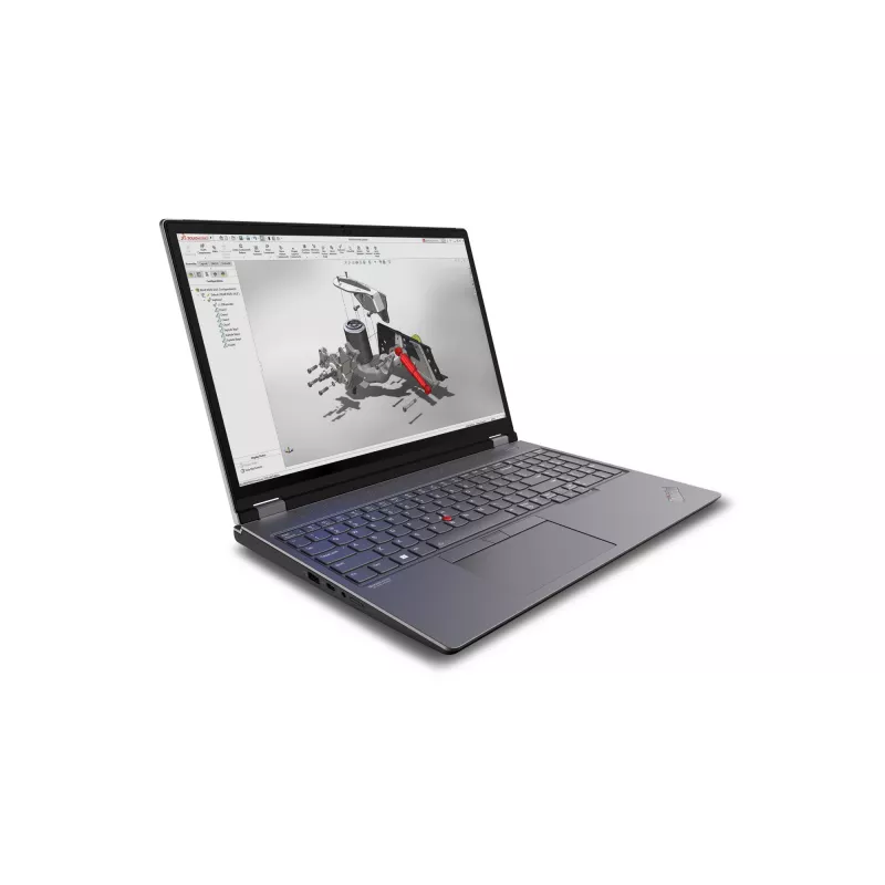 Lenovo ThinkPad P16 Gen 2 Intel® Core™ i7 i7-14700HX Mobilioji darbo stotis 40,6 cm (16 colių) WQXGA 32 GB DDR5-SDRAM 1 TB SSD NVIDIA RTX 2000 Ada Wi-Fi 6E (802.11ax) Windows 11 Pro Nordic pilka, juoda