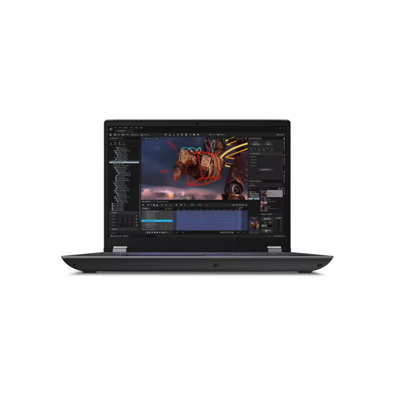 Lenovo ThinkPad P16 Gen 2 Intel® Core™ i7 i7-14700HX Mobilioji darbo stotis 40,6 cm (16 colių) WQXGA 32 GB DDR5-SDRAM 1 TB SSD NVIDIA RTX 2000 Ada Wi-Fi 6E (802.11ax) Windows 11 Pro Nordic pilka, juoda