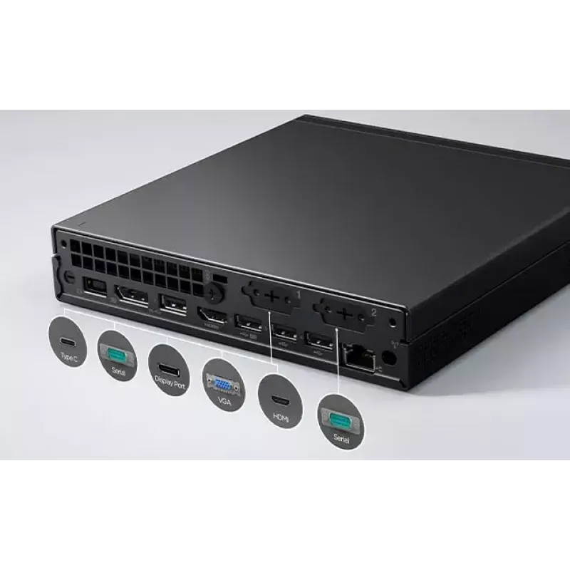 Lenovo ThinkCentre M75q AMD Ryzen™ 7 PRO 8700GE 32 GB DDR5-SDRAM 1 TB SSD Windows 11 Pro Mini PC Juoda