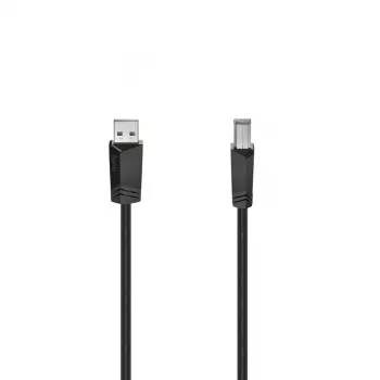 Hama 00200604 USB kabelis USB 2.0 5 m USB A USB B Juoda