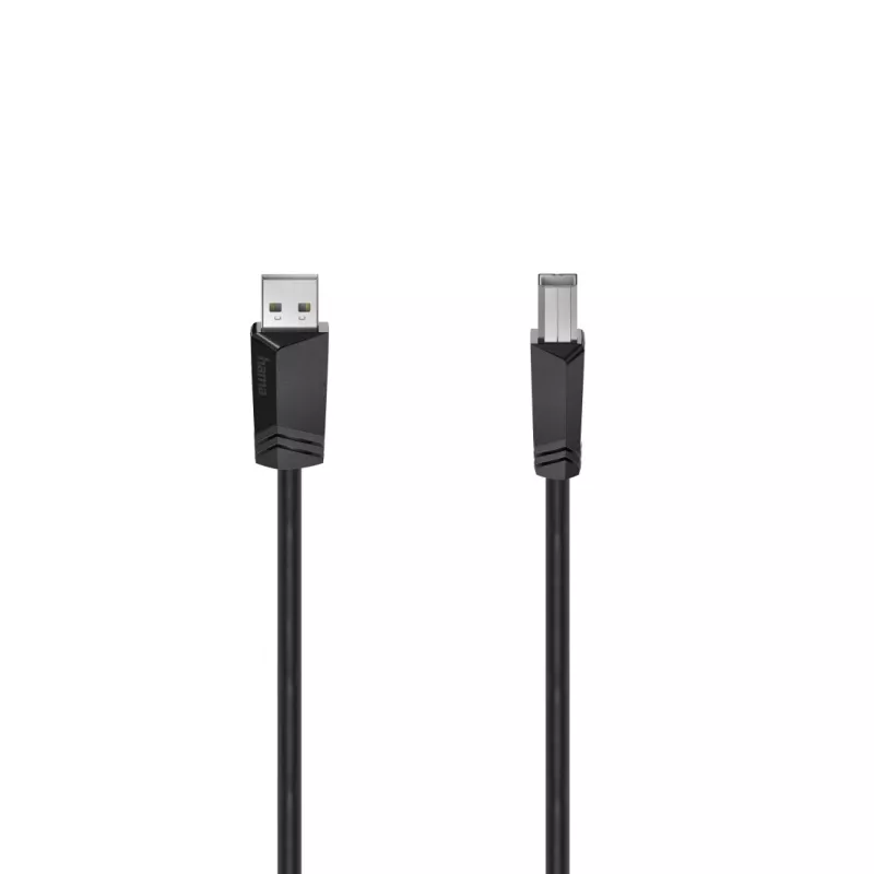 Hama 00200604 USB kabelis USB 2.0 5 m USB A USB B Juoda