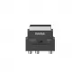 Hama 00205268 vaizdo kabelio adapteris S-VHS 3 x RCA + SCART (21 kontaktų) Juodas