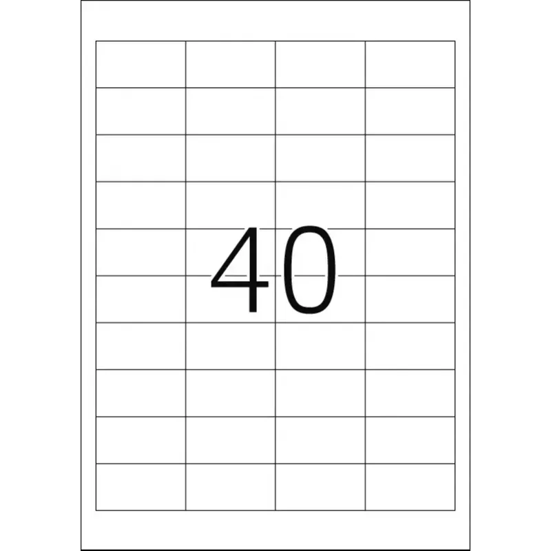 Lipnus spausdintuvo etiketė HERMA Labels Premium A4 48.5x25.4 mm