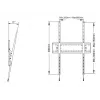 Sieninis laikiklis Multibrackets M Universal Tilt SD MAX 63–110 colių ekranams, VESA 200x300–1200x900, maks. apkrova 125 kg