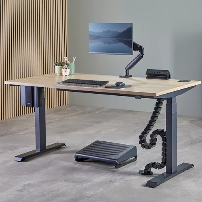 Fellowes 100136875 CPU laikiklis, tvirtinamas po stalu, juodas