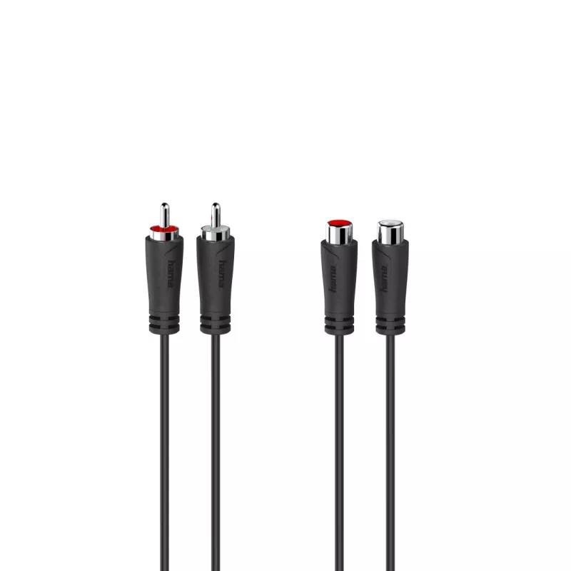 Hama 00205095 garso kabelis 5 m 2 x RCA juodas