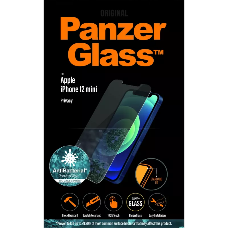 PanzerGlass ® Privatumo ekrano apsauga iPhone 12 Mini | Standard Fit