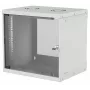 Intellinet 19 colių tinklo spinta – sieninė (Basic), 9U, 560 mm gylio, pilka, plokščia pakuotė, maks. 50 kg, naudojamas gylis 500 mm, stiklinės durys, 19 colių stovas, dalys sieniniam montavimui (pvz., varžtai ir kaiščiai) nepridedamos
