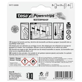 Rankšluosčių kablys TESA 59777-00000 Metalinis Vidaus 2 vnt.