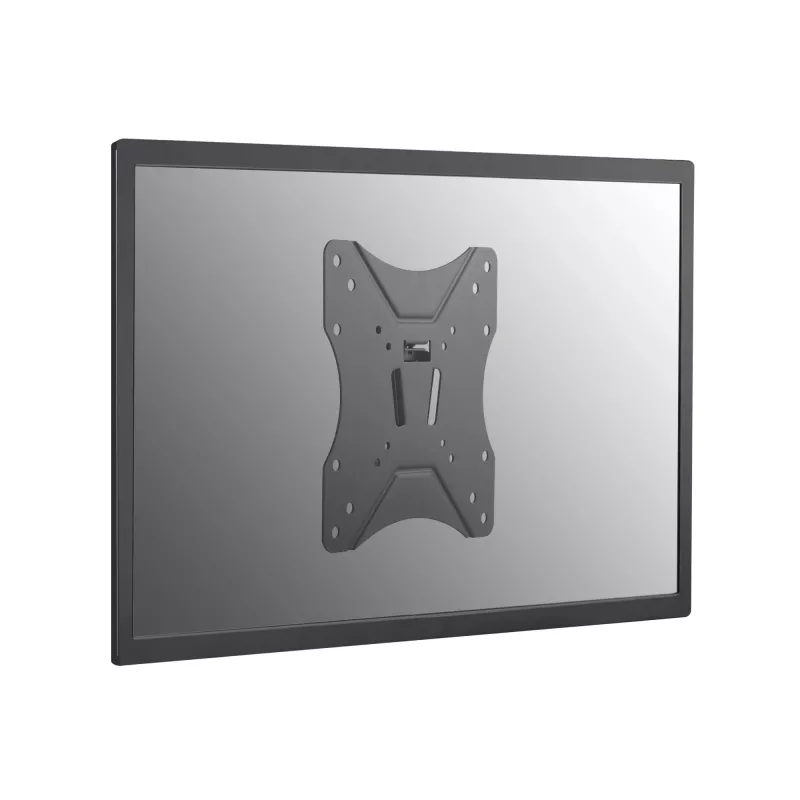 Plonas televizoriaus sieninis laikiklis Equip 23–42 col., 106,7 cm (42 col.), 75 x 75 mm, 200 x 200 mm, -12–3°, Plienas, Juodas
