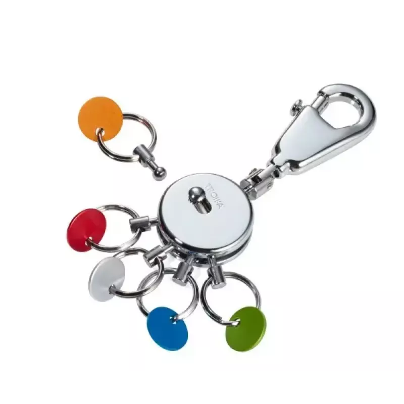 Key carabin TROIKA KYR61/MC Multicolour Sidabrinė Metal 25mm