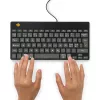 “R-Go Tools” ergonominė klaviatūra “R-Go Compact Break”, kompaktiška klaviatūra su pertraukų programine įranga, QWERTY (šiaurės šalių), laidinė, juoda