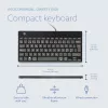 “R-Go Tools” ergonominė klaviatūra “R-Go Compact Break”, kompaktiška klaviatūra su pertraukų programine įranga, QWERTY (šiaurės šalių), laidinė, juoda