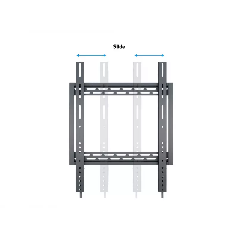 Sieninis laikiklis MULTIBRACKETS M Universal HD Portrait 60–100 colių ekranams, VESA 200x200–400x600, apkrova 100 kg, juodas