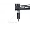 Sieninis laikiklis MULTIBRACKETS M Universal HD Portrait 60–100 colių ekranams, VESA 200x200–400x600, apkrova 100 kg, juodas