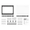 Sieninis laikiklis MULTIBRACKETS M Universal HD Portrait 60–100 colių ekranams, VESA 200x200–400x600, apkrova 100 kg, juodas