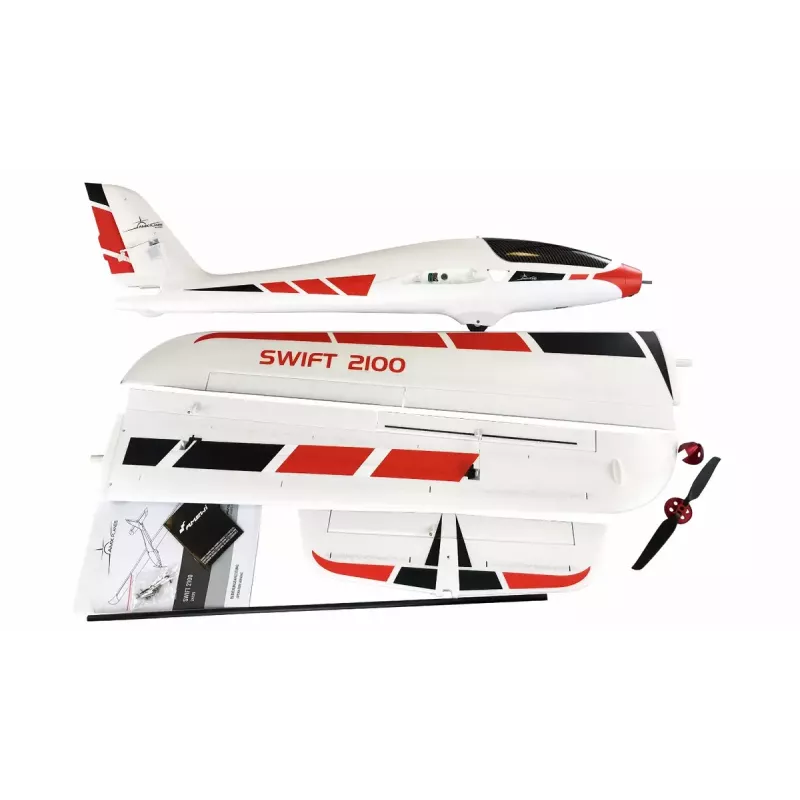Lėktuvas Amewi Swift 2100 elektrinis variklis 1,35 kg nuo 14 metų