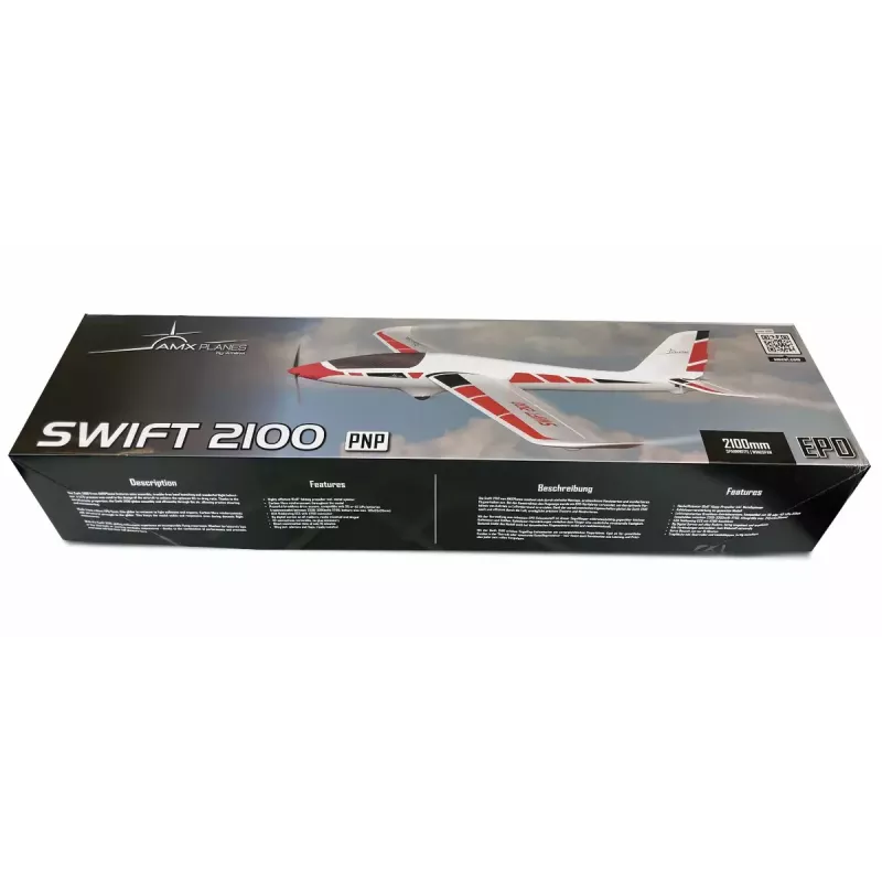 Lėktuvas Amewi Swift 2100 elektrinis variklis 1,35 kg nuo 14 metų