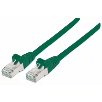 Intellinet tinklo komutacinis kabelis, Cat7 kabelis/Cat6A kištukai, 2 m, žalias, varis, S/FTP, LSOH / LSZH, PVC, RJ45, auksuoti kontaktai, nesikabinantis, su apsauga, garantija visam laikui