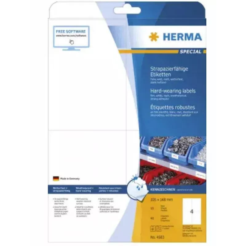 Lipniojo spausdintuvo etiketė HERMA 4583