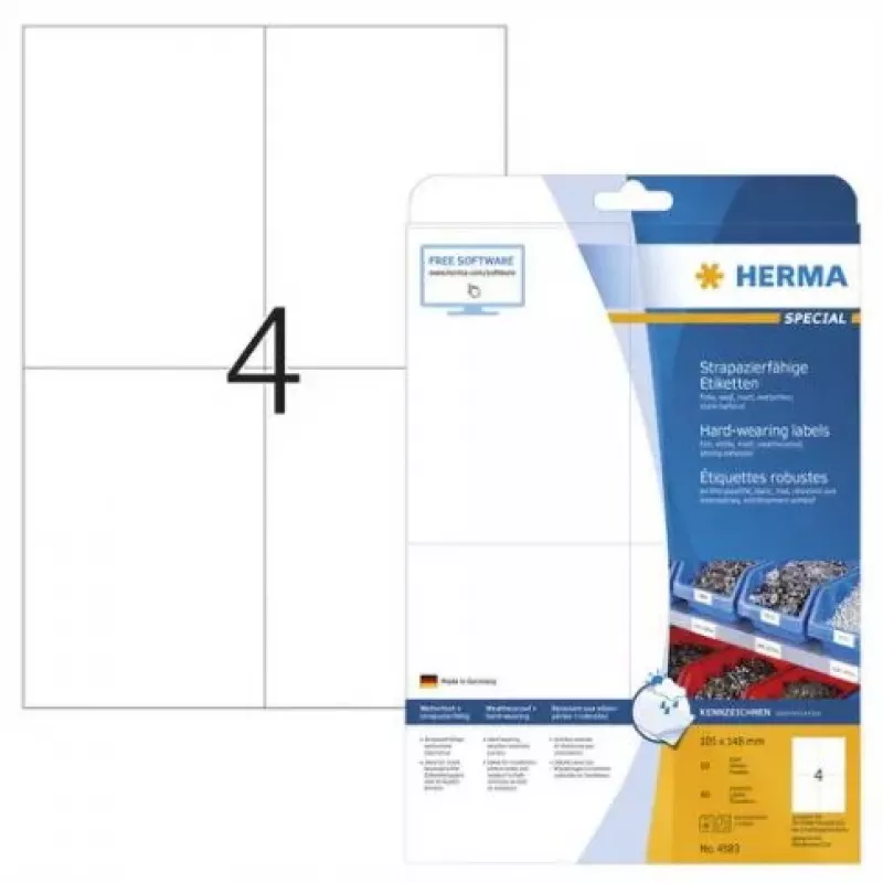 Lipniojo spausdintuvo etiketė HERMA 4583