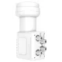 Hama 00205376 mažo triukšmo blokinis keitiklis (LNB) 10,7–12,75 GHz, baltas