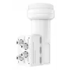 Hama 00205376 mažo triukšmo blokinis keitiklis (LNB) 10,7–12,75 GHz, baltas