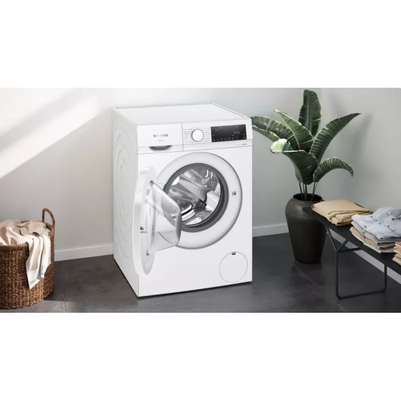 Siemens iQ300 WN34A141 skalbimo mašina-džiovyklė laisvai pastatoma su priekiniu pakrovimu balta