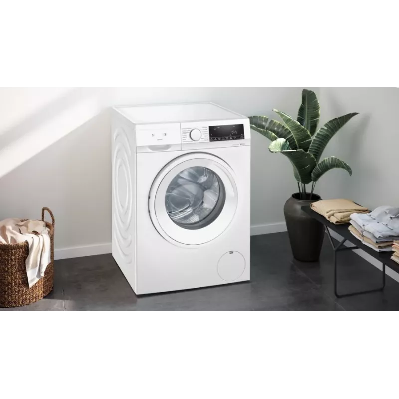 Siemens iQ300 WN34A141 skalbimo mašina-džiovyklė laisvai pastatoma su priekiniu pakrovimu balta