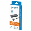 Manhattan USB-C dokas / šakotuvas, prievadai (x7): USB-A (x7), 5 Gbps (USB 3.2 Gen1 t. y. USB 3.0), išorinis maitinimas nereikalingas, universalus visiems įrenginiams, 15 cm laidas, SuperSpeed USB, juodas, trejų metų garantija