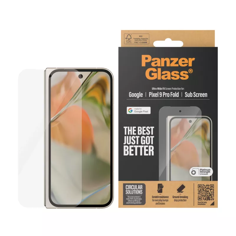 PanzerGlass ® ekrano apsauga Google Pixel 9 Pro Fold | Ultra-Wide Fit