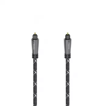 Hama 00205140 garso kabelis 3 m TOSLINK juoda pilka kištukas-kištukas paauksuoti kontaktai