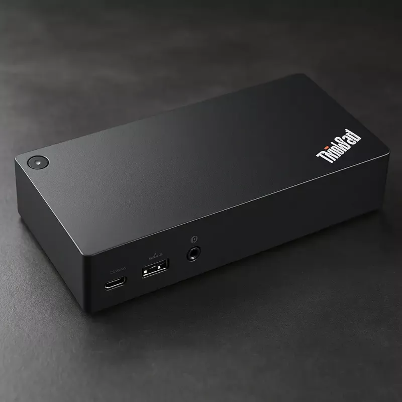Lenovo 40A90090EU nešiojamojo kompiuterio dokas / prievadų replikatorius, laidinis USB 3.2 Gen 1 (3.1 Gen 1) Type-C, juodas