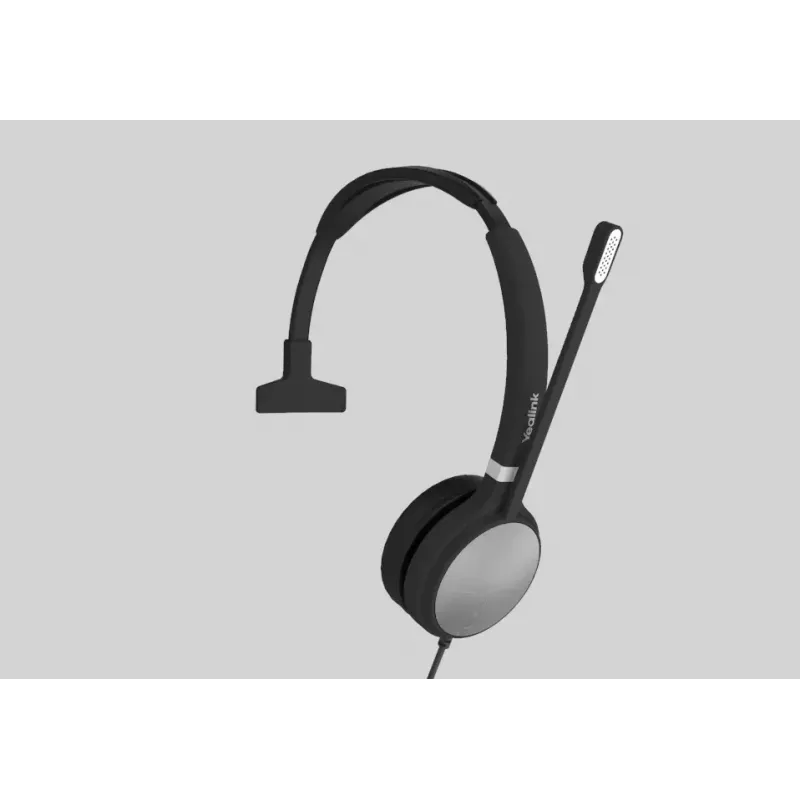 Yealink UH36 Mono laisvų rankų įranga laidinė ant galvos biurui / skambučių centrui USB Type-A juoda, sidabrinė