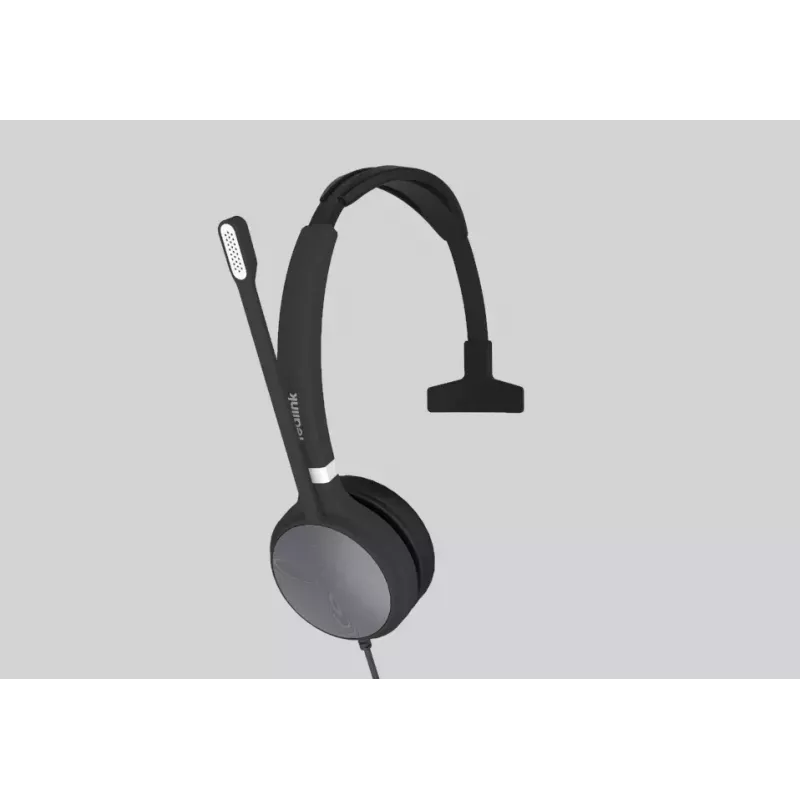 Yealink UH36 Mono laisvų rankų įranga laidinė ant galvos biurui / skambučių centrui USB Type-A juoda, sidabrinė
