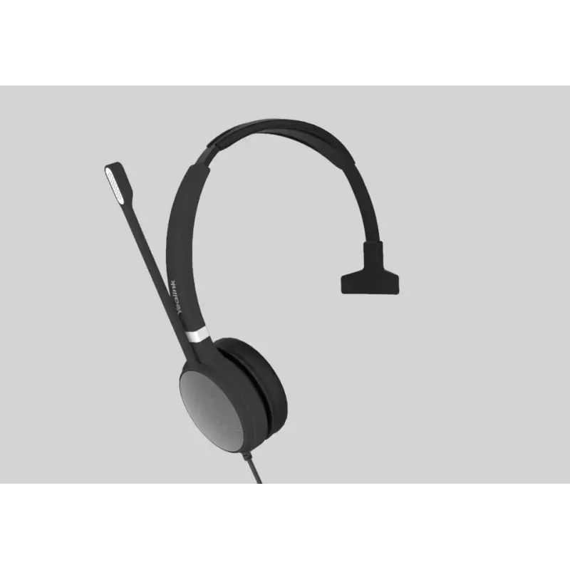 Yealink UH36 Mono laisvų rankų įranga laidinė ant galvos biurui / skambučių centrui USB Type-A juoda, sidabrinė