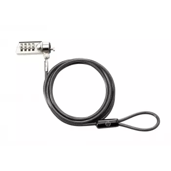 HP Combination Lock, 1,83 m, Kombinacinė spyna, Cinkuotas plienas, Juoda