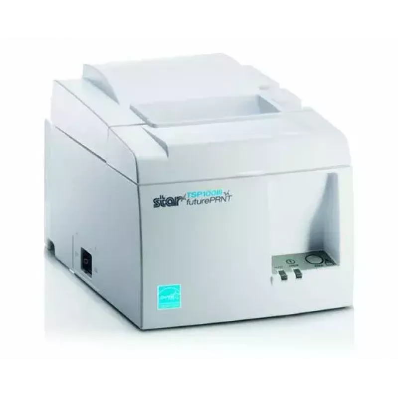 Terminis kvitų spausdintuvas Star Micronics TSP143IIIBI2 203 dpi, įmontuota pjaustyklė, baltas