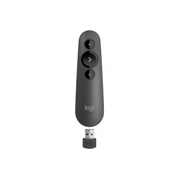 Belaidis pristatymo pultelis Logitech R500s Bluetooth RF Graphite lazerinis žymeklis