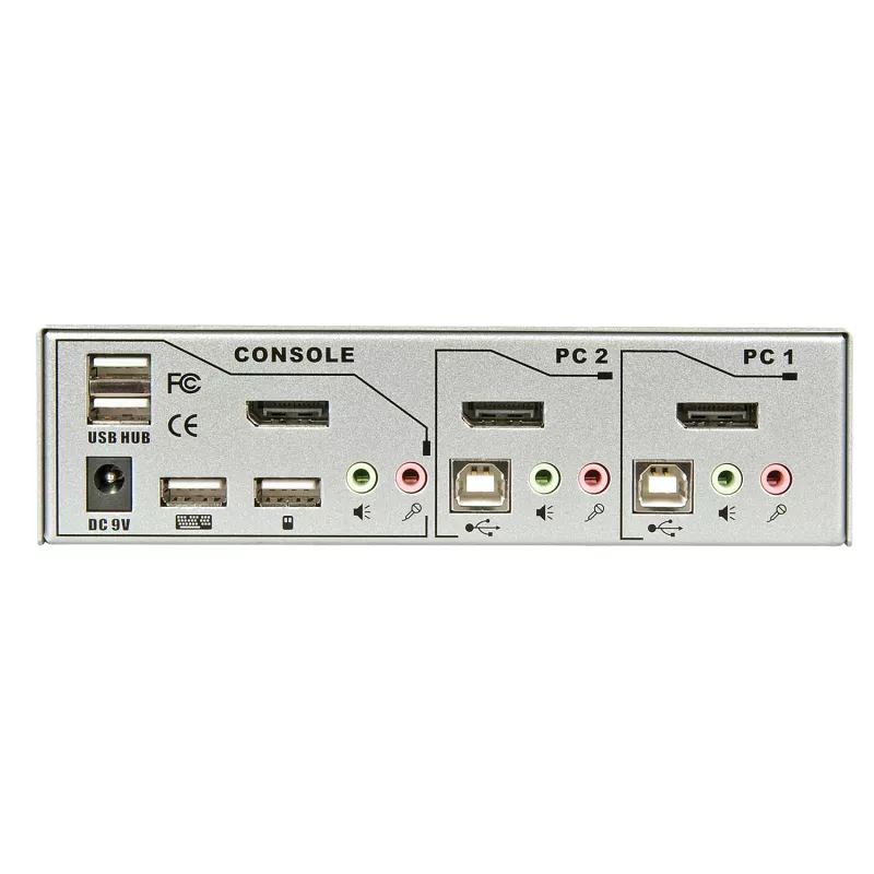 Lindy 2 prievadų KVM Switch Pro USB 2.0, DisplayPort 1.2 su TTU