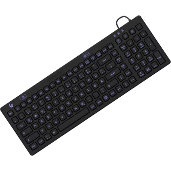 KeySonic KSK-6031INEL-B (DE) klaviatūra, pramoninė, USB, QWERTZ, vokiška, juoda