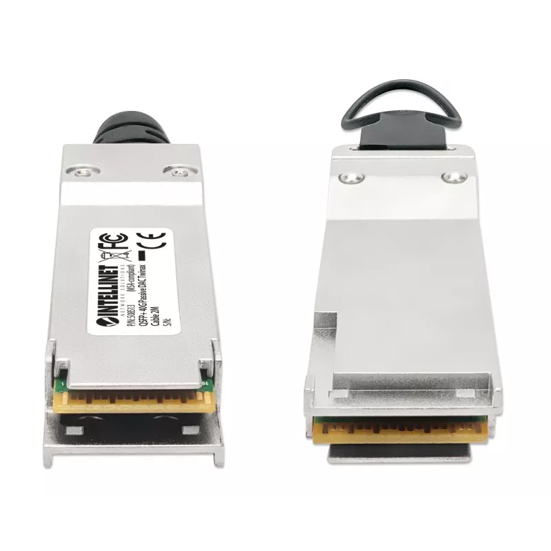 Intellinet 2 m 40G QSFP+ pasyvus tiesioginio prijungimo vario Twinax laidas 30AWG MSA QSFP-H40G-CU2M suderinamas