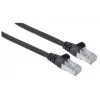 Intellinet tinklo komutacinis kabelis, Cat6A, 7.5m, Juoda, Copper, S/FTP, LSOH / LSZH, PVC, RJ45, Gold Plated Contacts, Snagless, Booted, Lifetime Warranty