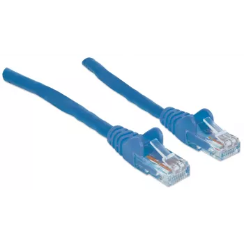 “Intellinet” tinklo kabelis, Cat6A, 7,5 m, mėlynas, varis, S/FTP, LSOH / LSZH, PVC, RJ45, paauksuoti kontaktai, nesivelkantis, apsaugotas, garantija visam tarnavimo laikui