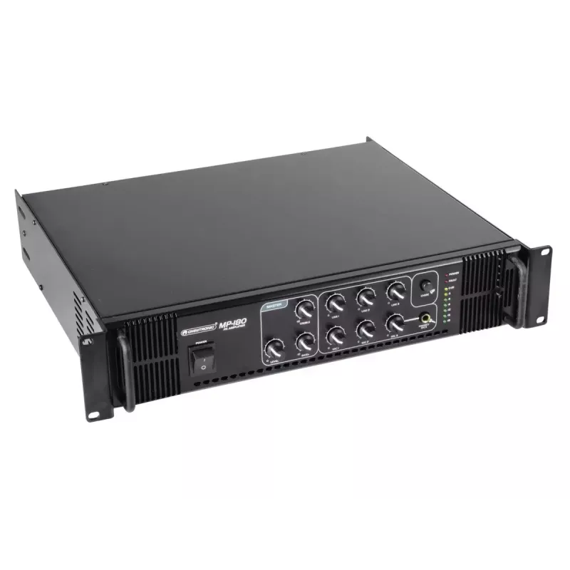Garso stiprintuvas Omnitronic 80709630 Scenai / pasirodymams Juoda
