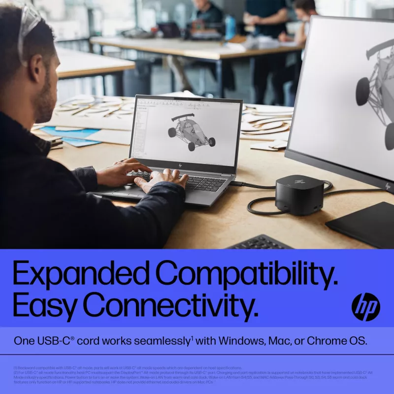 HP Thunderbolt Dock 280W G4 Laidinė prijungimo stotelė Thunderbolt 4 Juoda