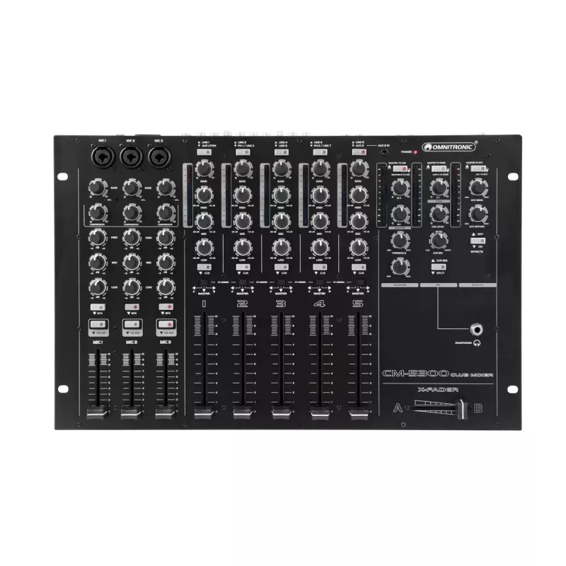 Mixer Omnitronic CM-5300 5 kanalai 20 - 20000 Hz Juoda