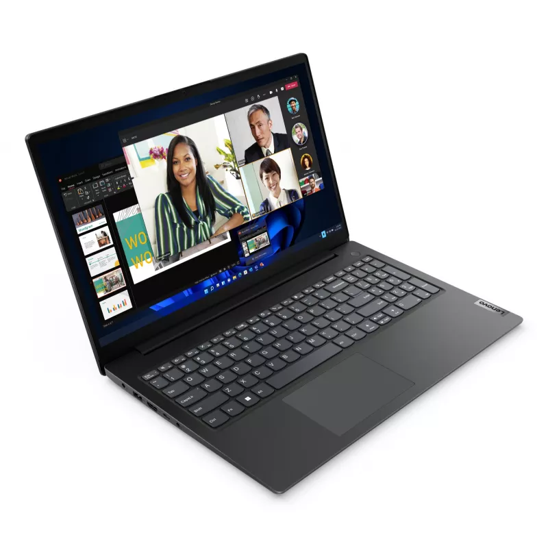 Lenovo V15 G4 IRU Intel® Core™ i3 i3-1315U nešiojamasis kompiuteris 39,6 cm (15,6 col.) Full HD 8 GB DDR4-SDRAM 512 GB SSD Wi-Fi 6 (802.11ax) Windows 11 Home vokiška klaviatūra juodas