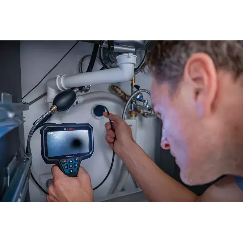 Bosch GIC 12V-5-27 C PROFESSIONAL pramoninė apžiūros kamera 8,3 mm lankstus-paklusnus zondas IP67, IP54