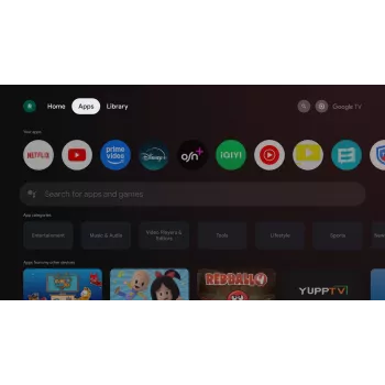 TORNADO 65UA3400X | 65 colių berėmis 4K UHD Google TV su HDR10 ir HLG